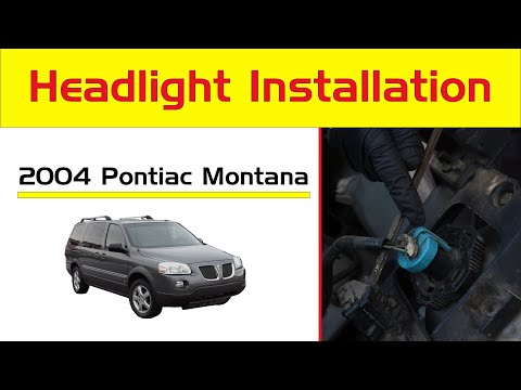 How to Install 1990-04 Pontiac Montana Headlight bulb replacement, LED