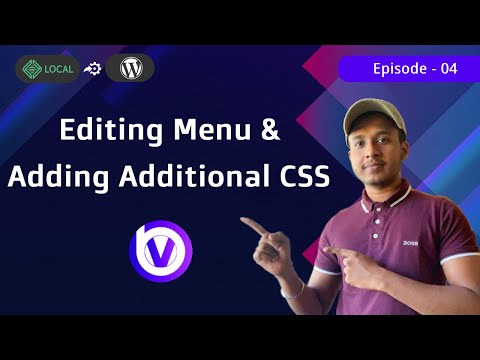 How to edit menu on Wordpress & How to add additional CSS  | Super easy 100% | Wordpress | VWEB
