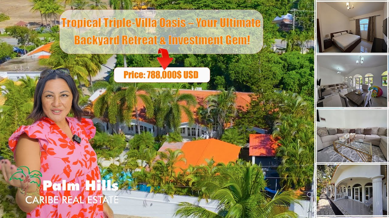 7 bedrooms, 7 bathrooms, ideal for families, or rental income in Cabarete, Dominican Republic