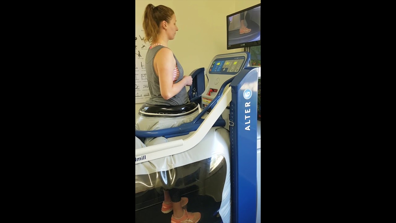 How the AntiGravity Treadmill works in a physio session YouTube