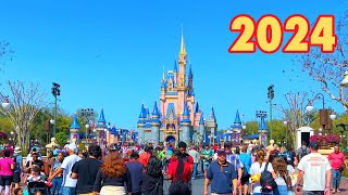 Magic Kingdom 2024 Walking Tour | Walt Disney World Orlando Florida March 2024