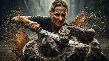 Brave Rescue Team FACES A GIANT Python To Save An Elephant 