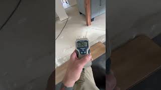 14% is just too much moisture for laying laminate floor #flooringinstaller #laminatefloor #flooring
