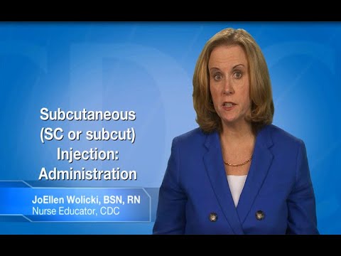 Administering a subcutaneous injection