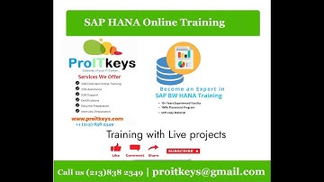 SAP S/4 HANA Beginners Part 5 Online Course | HANA Online Training | PROITKEYS