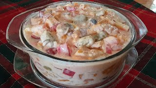 THE SECRET OF CREAMY FRUIT SALAD