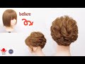 レイヤード ショートボブをすっきりまとめるアレンジ方法 ZEN ヘアアレンジ274 how to make updo short bob hair