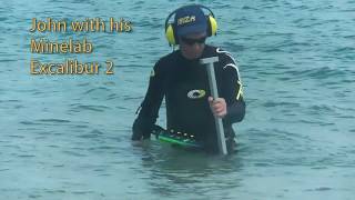 Gold Hunting In The Sea Excalibur 2 V CTX 3030 #spinadiscmetaldetectors#crawfordsmetaldetectors