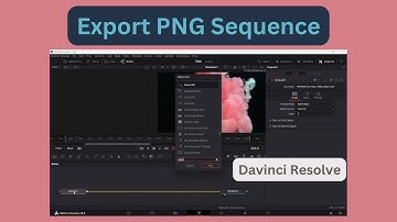 Export PNG Sequence Davinci Resolve 18