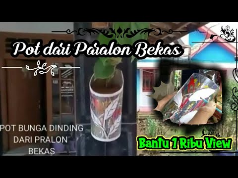  Pot  Bunga dari  Paralon  YouTube