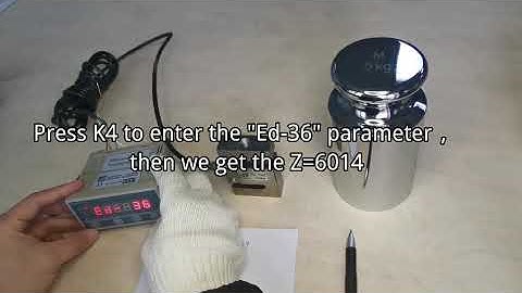 How to use a known weight object to calibrate CALT DY220 load cell indicator?