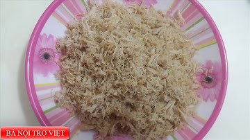 HƯỚNG DẪN LÀM RUỐC HEO BẰNG MAY XAY SINH TỐ