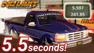 5.5 Tune! Fastest Ford F150 Tune - 5.597 Seconds 1/4 Mile Update 1.8.2 | No Limit Drag Racing 2.0