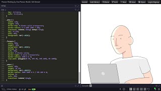 ASMR Programming - PERSON WORKING in HTML & CSS - No Talking