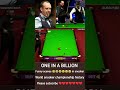 ONE IN A BILLION Most FUNNIEST SCENES IN SNOOKER History 😂😂 would you believe #shortsviral #viral