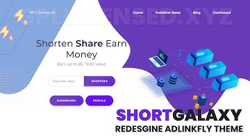 Short Galaxy Custom Adlinkfly Theme For All Version Free Download