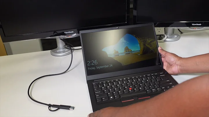 How to set up your Lenovo ThinkPad USB C with USB A Dock