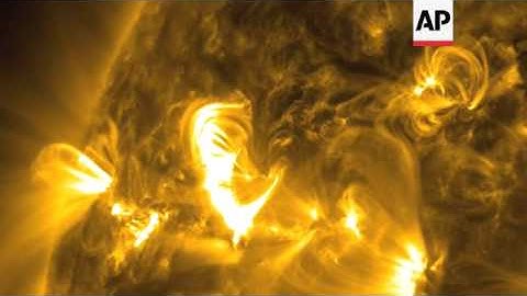 NASA released a spectacular video on Sunday from its Solar Dynamics Observatory of a flare erupting