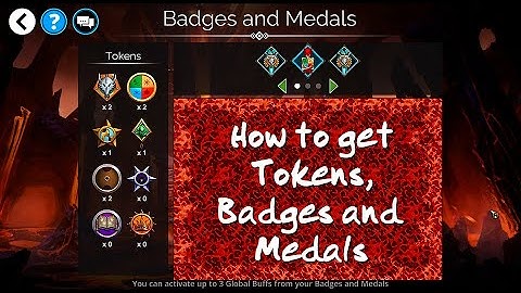 Gems of War - How to Get Tokens, Badges and Medals