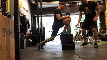 Mobilidade de tornozelo com superband