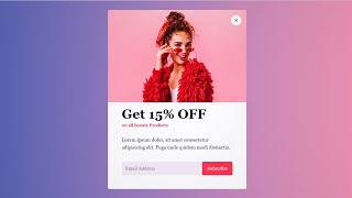 How to Creating a Custom Popup Box for Your Website | HTML, CSS, JavaScript Tutorial !