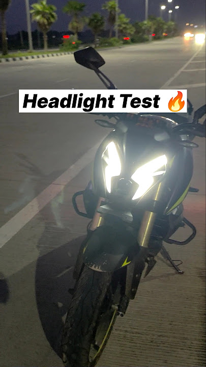 Bajaj Pulsar NS 400z Headlight Test 🔥 #shorts #ns400z