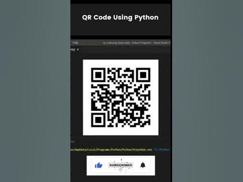 How to generate QR code in python | Python Shorts - YouTube