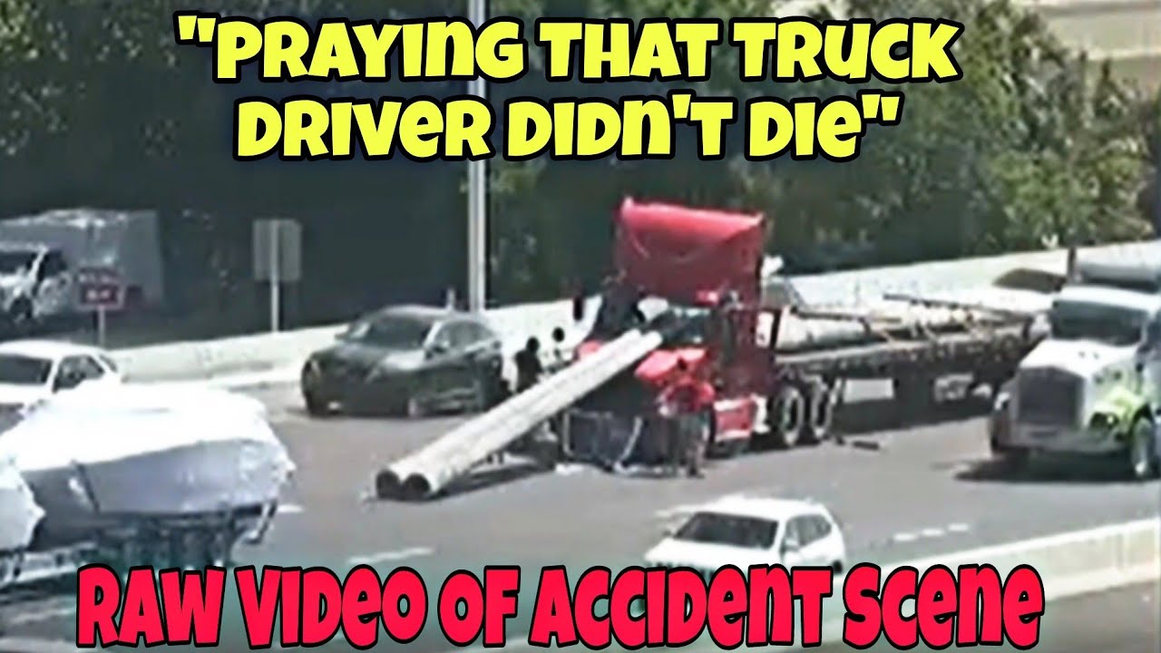 Poles Weighing 5400 Pounds Just Went Through Truck Drivers Windshield Now 🤯 Live Report I-275 SB FL