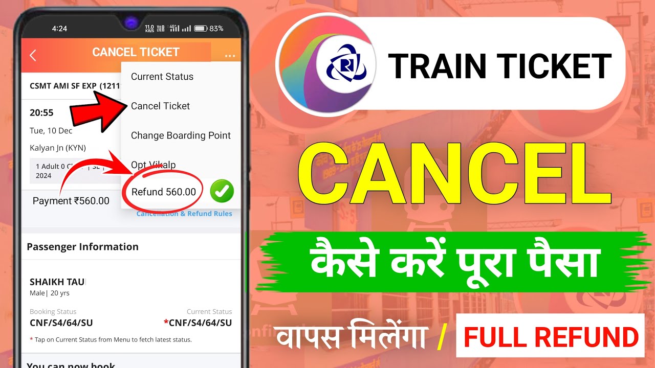 How To Cancel Train Ticket Online IRCTC Train Ticket Cancel Kaise how-to-cancel-train-ticket-online-irctc-train-ticket-cancel-kaise