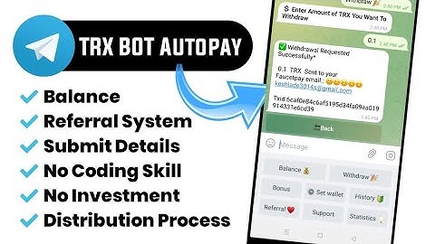 How To Create FaucetPay Airdrop Bot On Telegram | How To Create Telegram Bot | How To Create TRX BOT