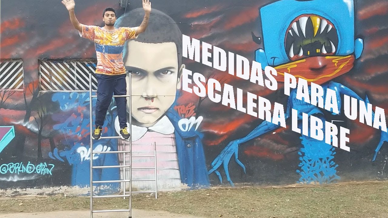 medidas para construir una escalera libre