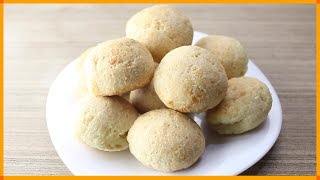 PÃO DE QUEIJO SAUDÁVEL DE AVEIA! Sem Farinha, Fácil e Rápido! Só 52 calorias e 4 Ingredientes!