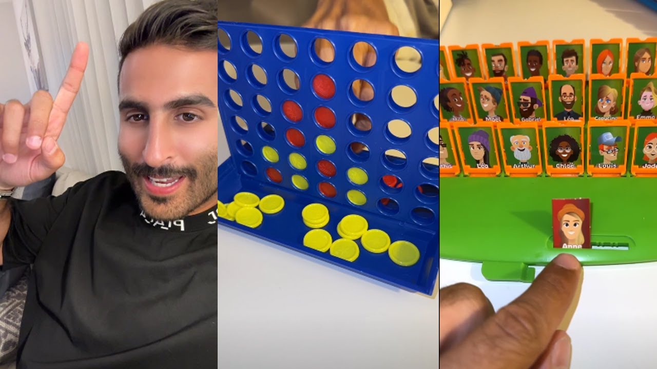 ضحك عبدالرحمن السدحان وأمي هيلة في تحدي الـ كونكت فور و لعبة Guess Who😂😂