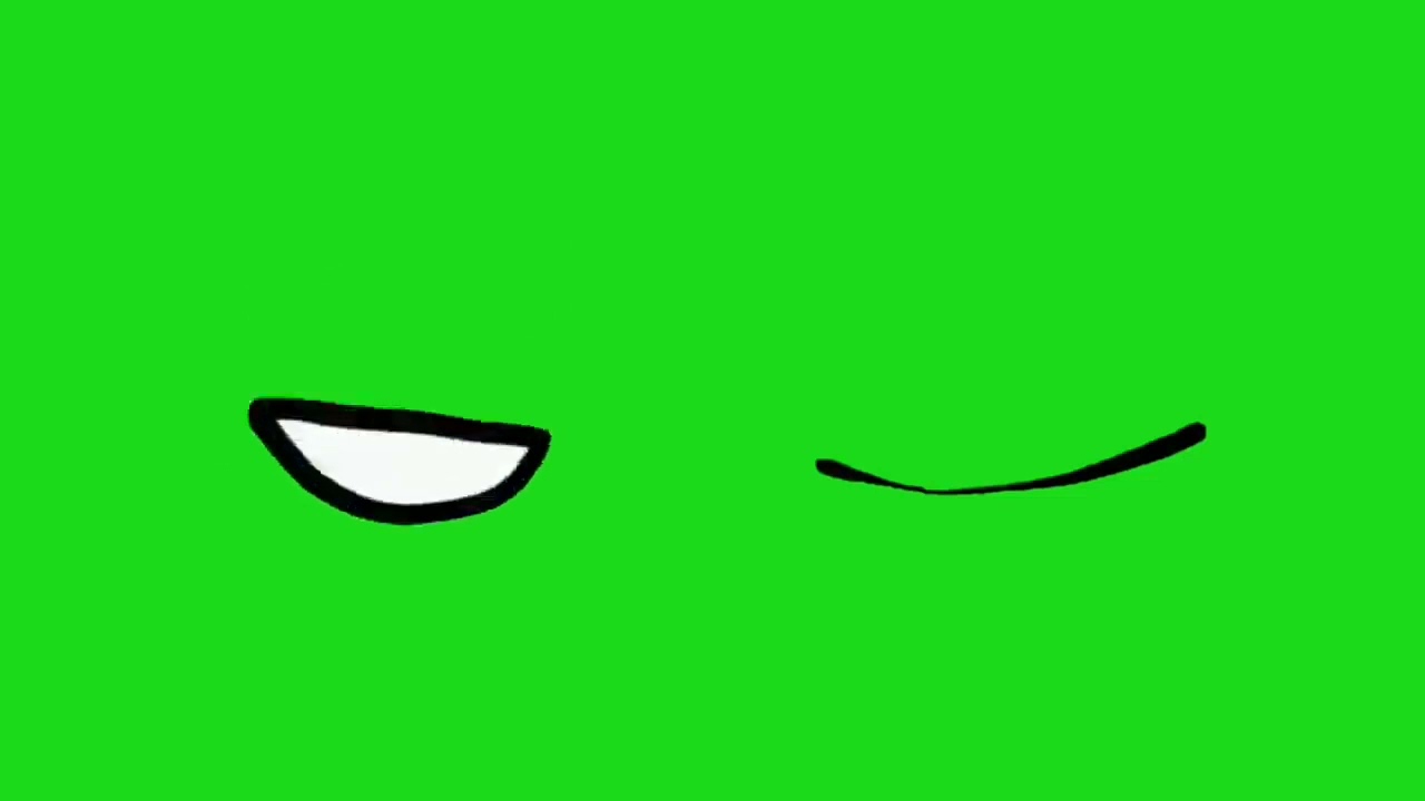tela verde de boca do gacha