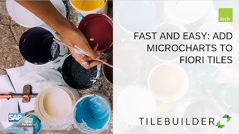 Add a a microchart to a SAP Fiori Launchpad tile