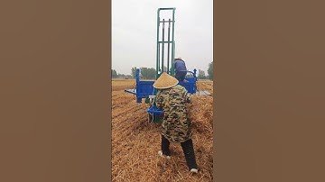hay bale loading machine artifact Car battery driven machine double chain induction