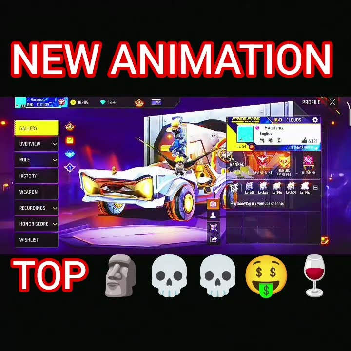 FREE FIRE CLAIM NEW ENIMATION💀🗿🍷