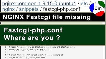 NGINX Fastcgi-php.conf where are you ?