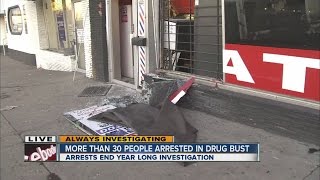 More than 30 arrested in meth, coke ring busts