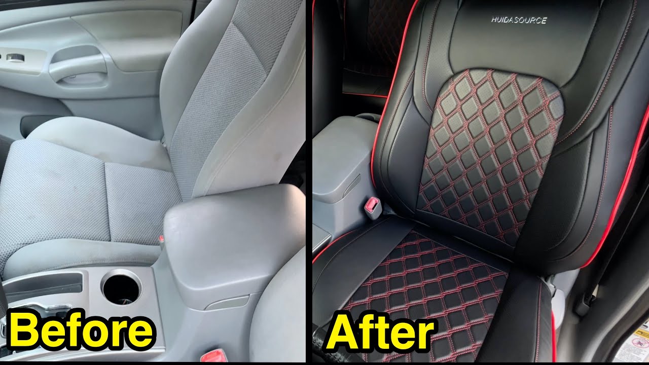Leather seat covers for Toyota setup & review HuidaSource