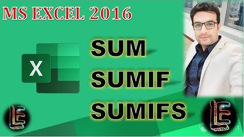 Excel SUM Functions, SUM, SUMIF & SUMIFS (Urdu/Hindi)| Lesson 9