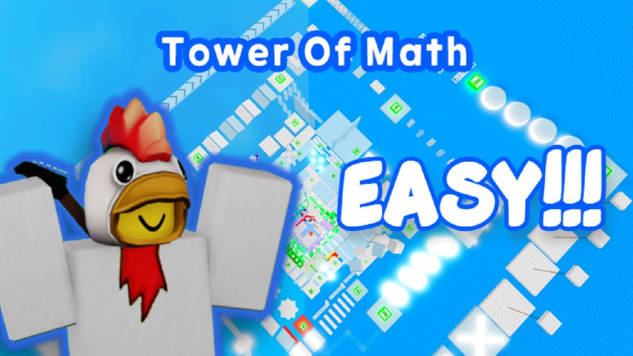 TOWER OF MATH COMPLETED + NO DEATHS - Roblox!