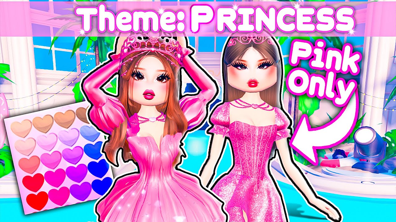 First LETTER of the THEME picks WHAT COLOR WE WEAR in Dress to Impress!