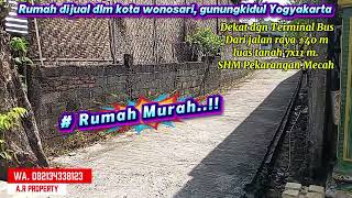 #RUMAHMURAH DI DALAM KOTA LUAS TANAH UK. ±7 x 11 M. ( SHM.p mecah) dijual Rp.125.000.000,. 