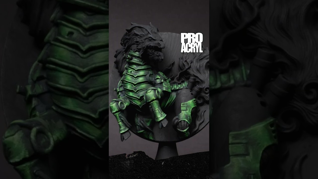 Как покрасить зеленый металл — методология PRO Acryl