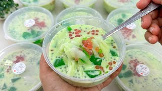 RESEP BUKO PANDAN JELLY EKONOMIS LARIS RIBUAN CUP PER HARI !!