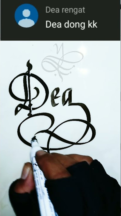 kaligrafi Latin nama dea | calligraphy #shorts