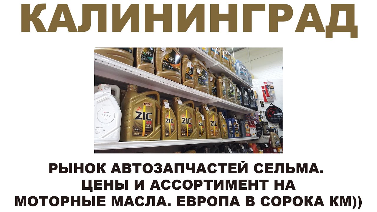 КАЛИНИНГРАД РЫНОК СЕЛЬМА. ЦЕНЫ И АССОРТИМЕНТ НА МОТОРНЫЕ МАСЛА. ЕВРОПА ...