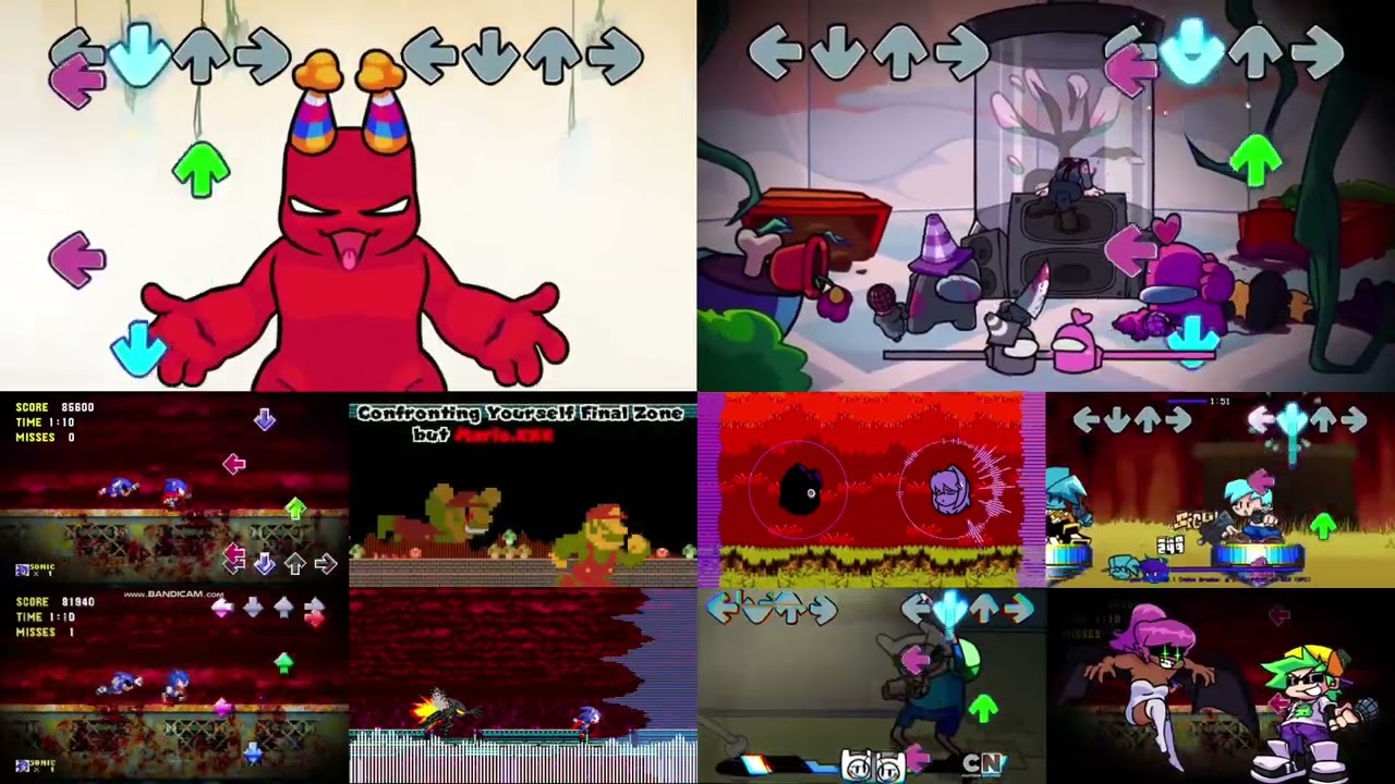 (FNF) Confronting yourself [FINAL ZONE] but it’s a mashup of 10 covers