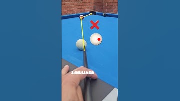 How to Compensate Deflection on Angled Shots with Sidespin #billiards #8ballpool #trickshots